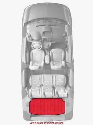 ЭВА коврики «Queen Lux» багажник для Opel Meriva OPC